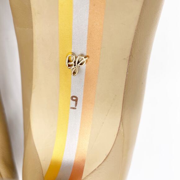 Sam Edelman Women's Hazel Pointed Toe Pump Pointed Toe Nude Leather Size 9 - Picture 7 of 12